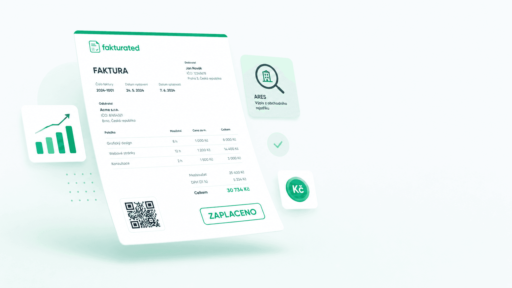 Ukázka faktury Fakturated